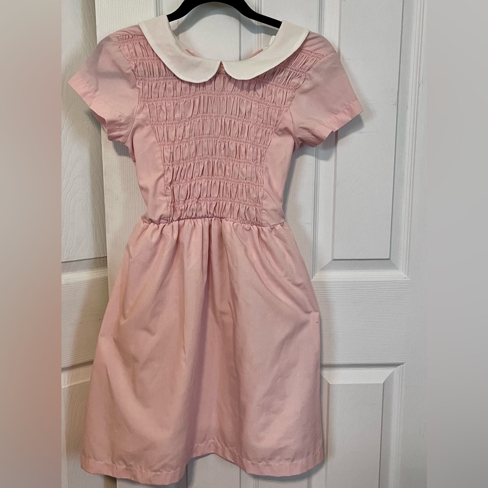 Spirit Halloween Stranger Things “Eleven” Light Pink Dress with White Collar